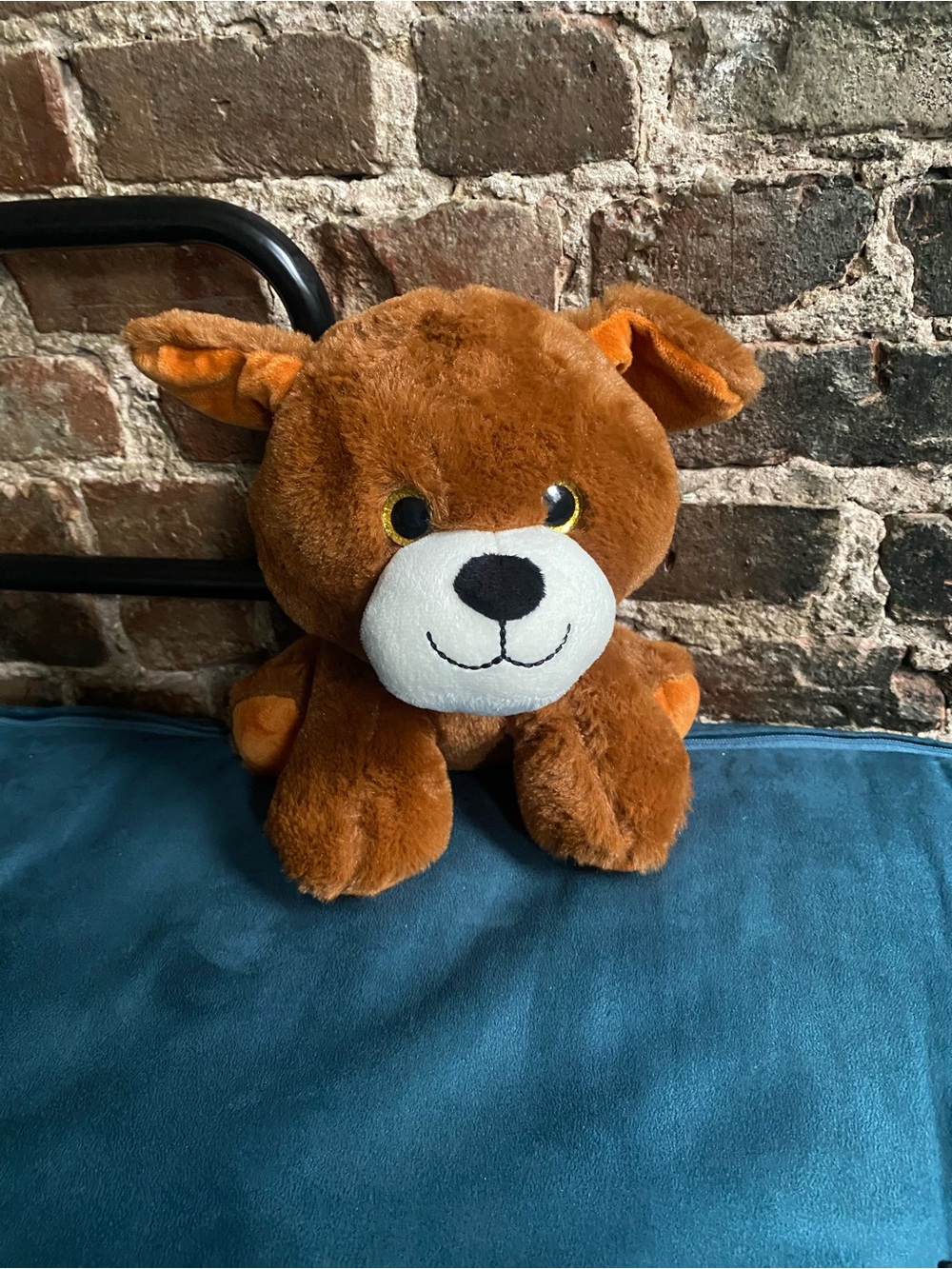 Plush Brown Bear Doggie Stuffed Animal with White Snout - Cozy Cuddle Toy